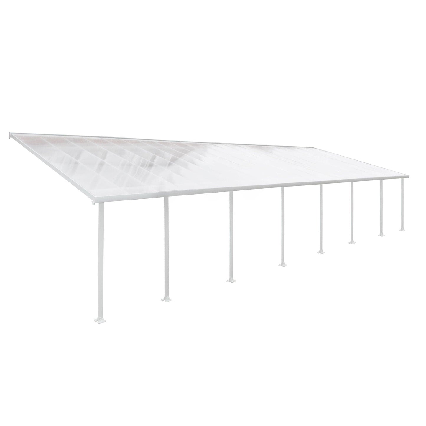 Palram - Canopia Feria Patio Cover - White Clear - mygreenhousestore.com