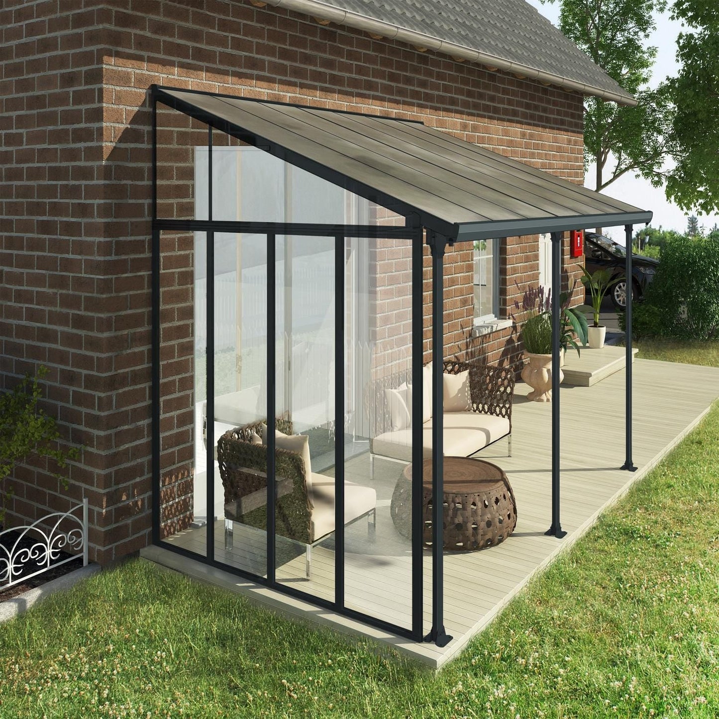 Palram - Canopia Patio Covers Palram - Canopia | Feria 13 ft Patio Cover Sidewall Kit - White HG9205