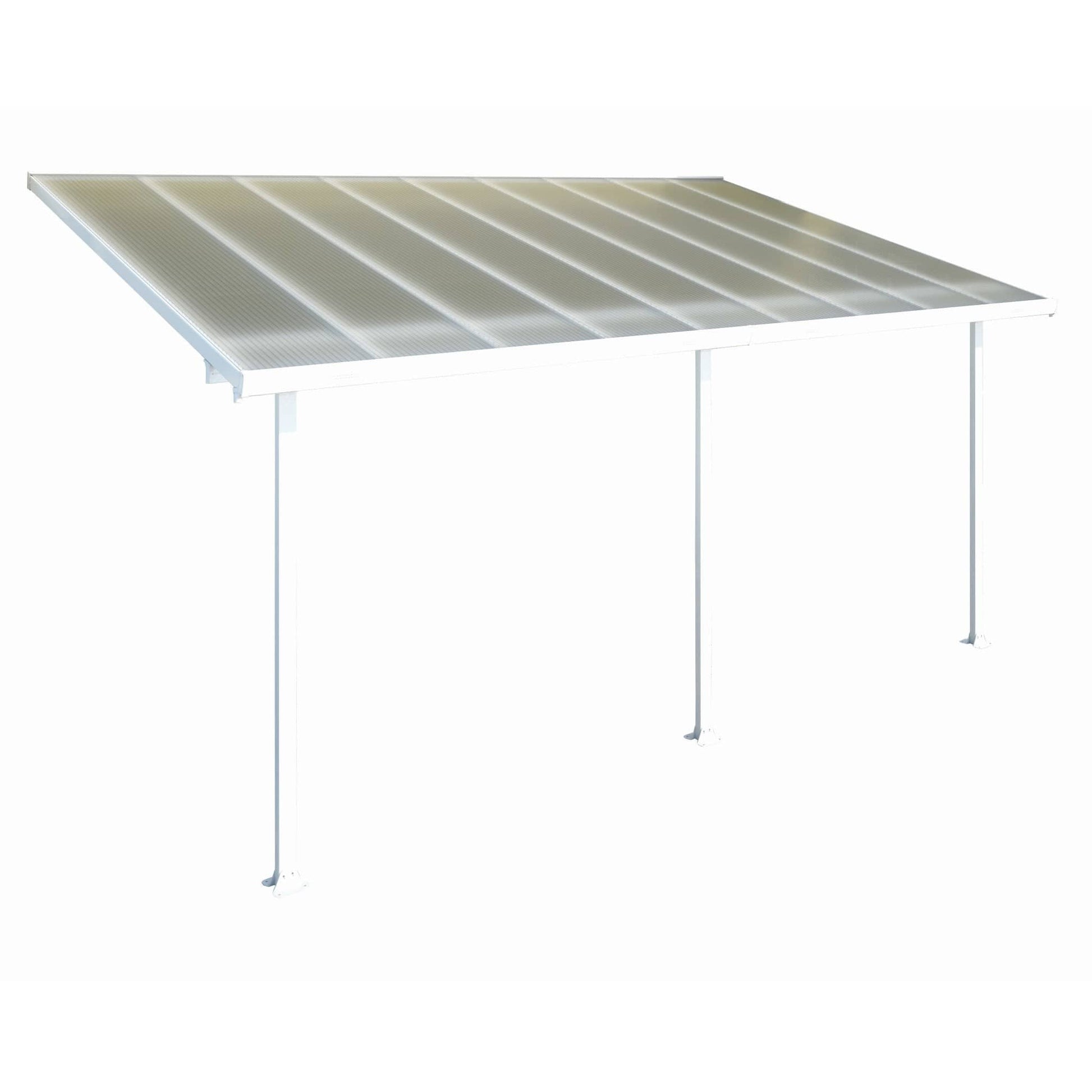 Palram - Canopia Feria Patio Cover - White Clear - mygreenhousestore.com