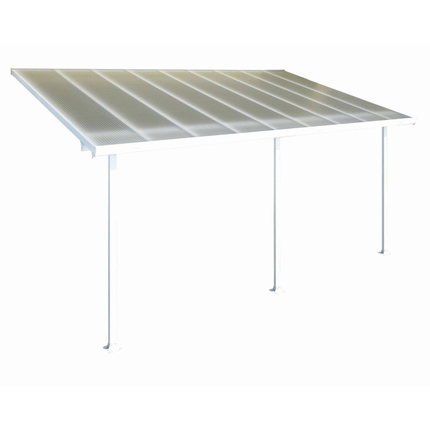 Palram - Canopia Feria Patio Cover - White Clear - mygreenhousestore.com