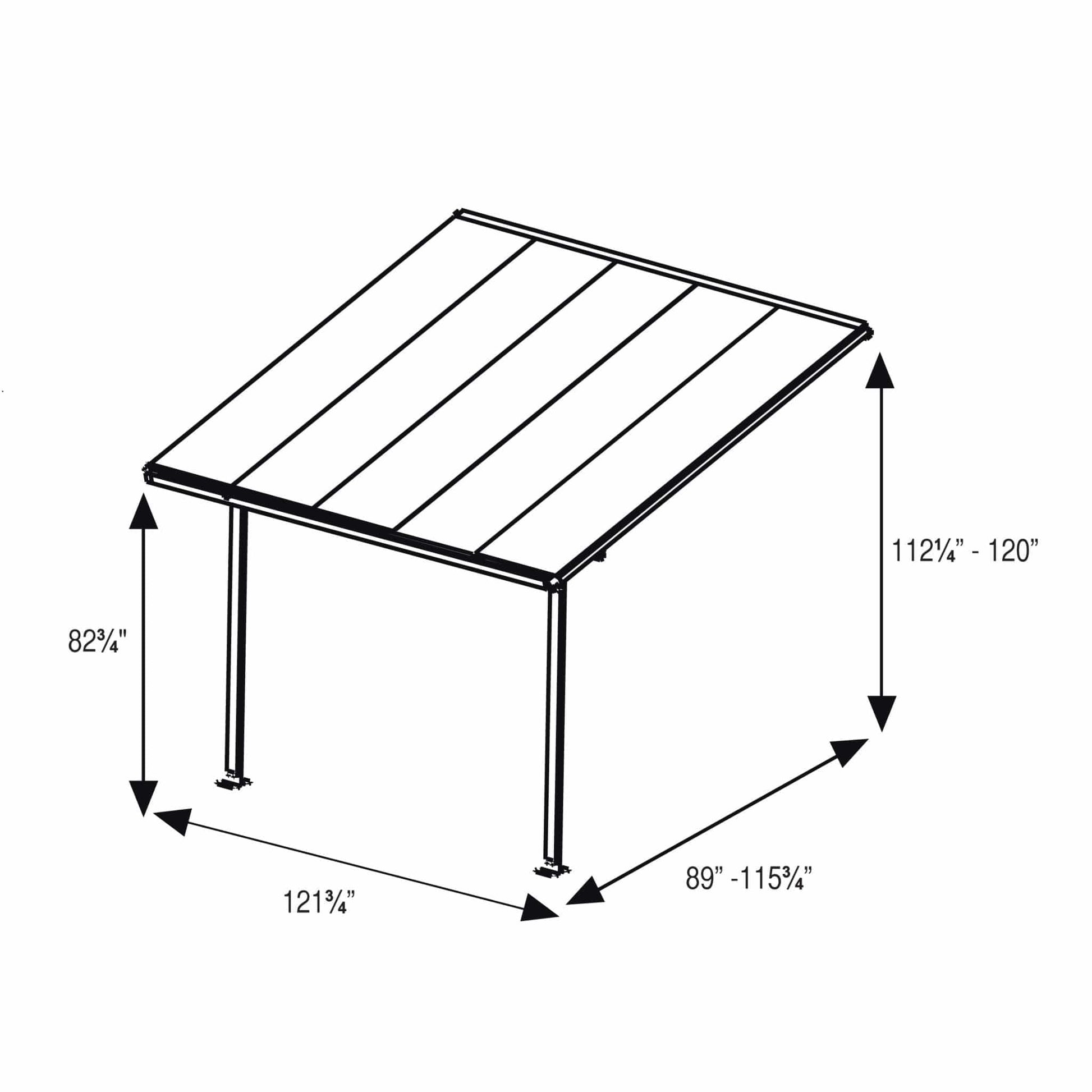 Palram - Canopia Feria Patio Cover - White White - mygreenhousestore.com