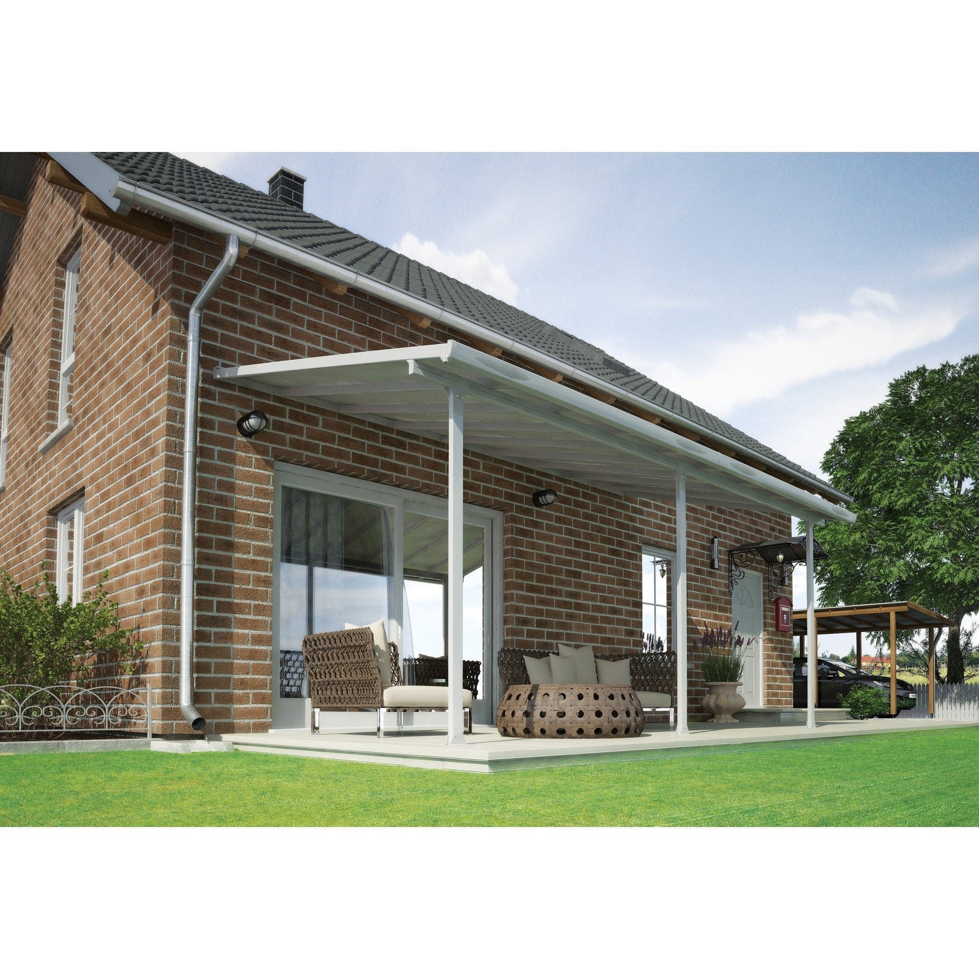 Palram - Canopia Feria Patio Cover - White White - mygreenhousestore.com