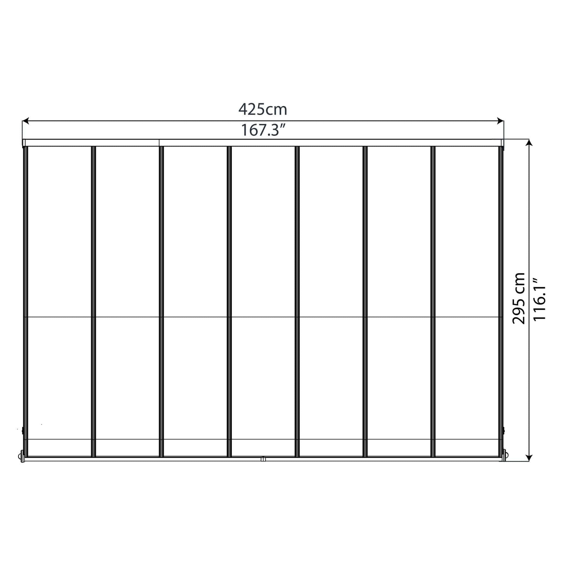 Palram - Canopia Olympia Patio Cover - Gray - mygreenhousestore.com