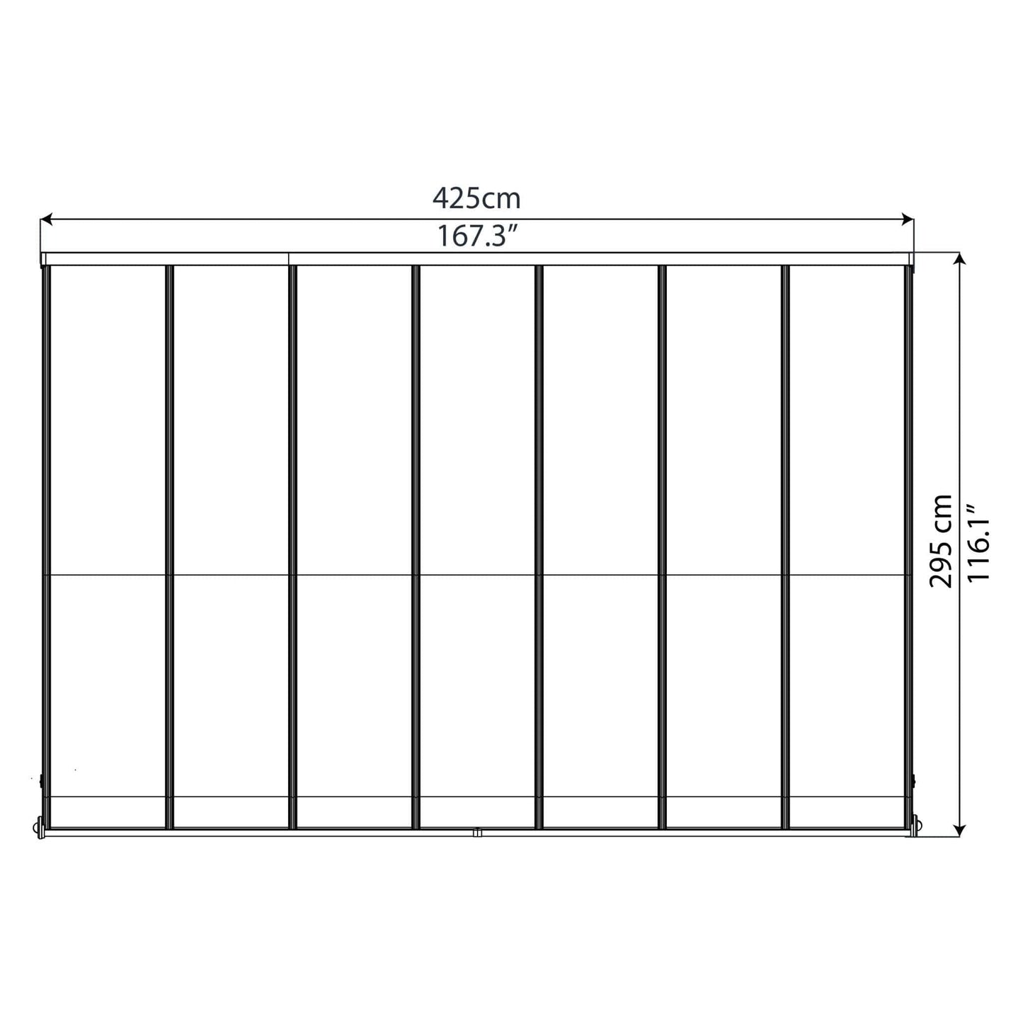 Palram - Canopia Olympia Patio Cover - Gray - mygreenhousestore.com