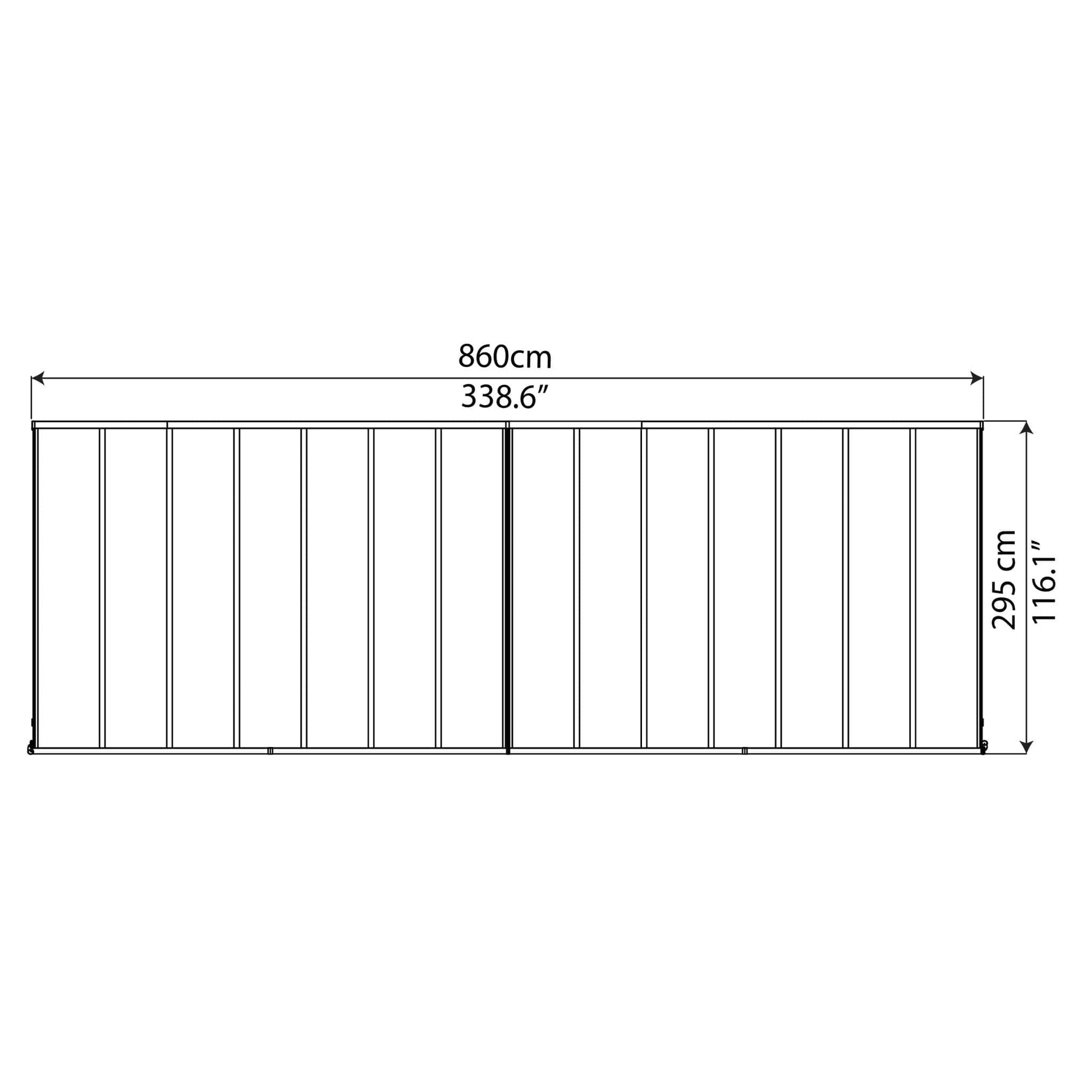 Palram - Canopia Olympia Patio Cover - Gray - mygreenhousestore.com