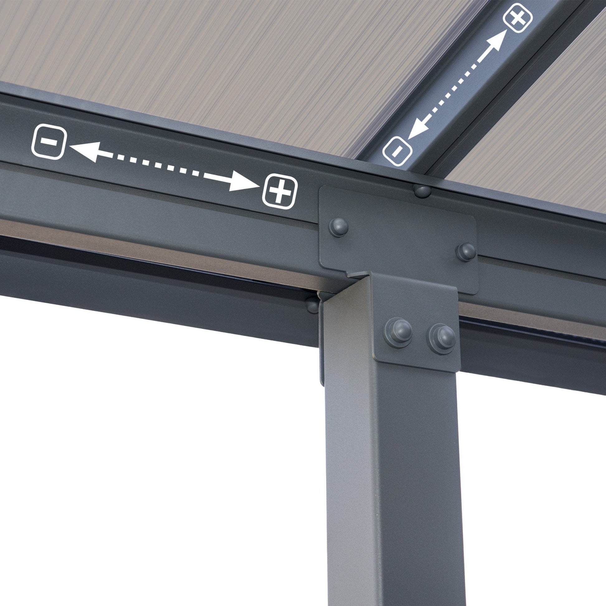Palram - Canopia Olympia Patio Cover - Gray - mygreenhousestore.com