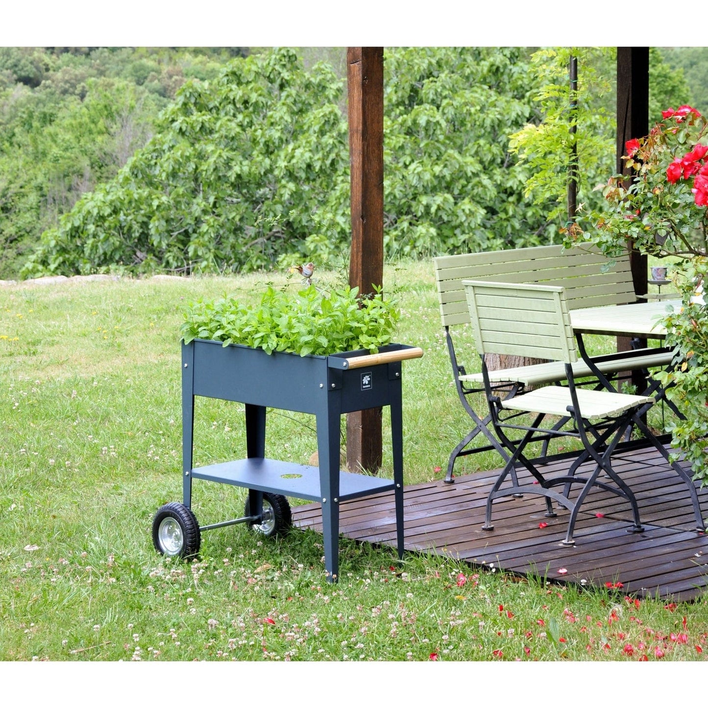 Palram - Canopia Planters Herstera Garden Trolley Anthracite HER1001