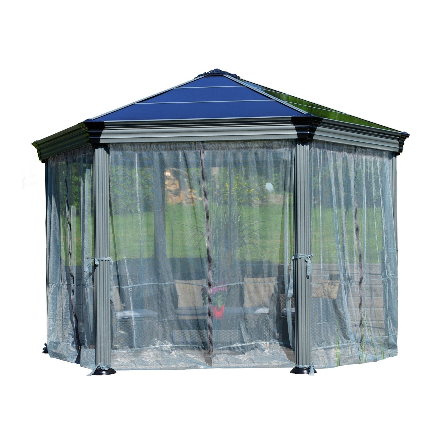 Palram - Canopia Roma Gazebo Netting set - 6 Piece - mygreenhousestore.com