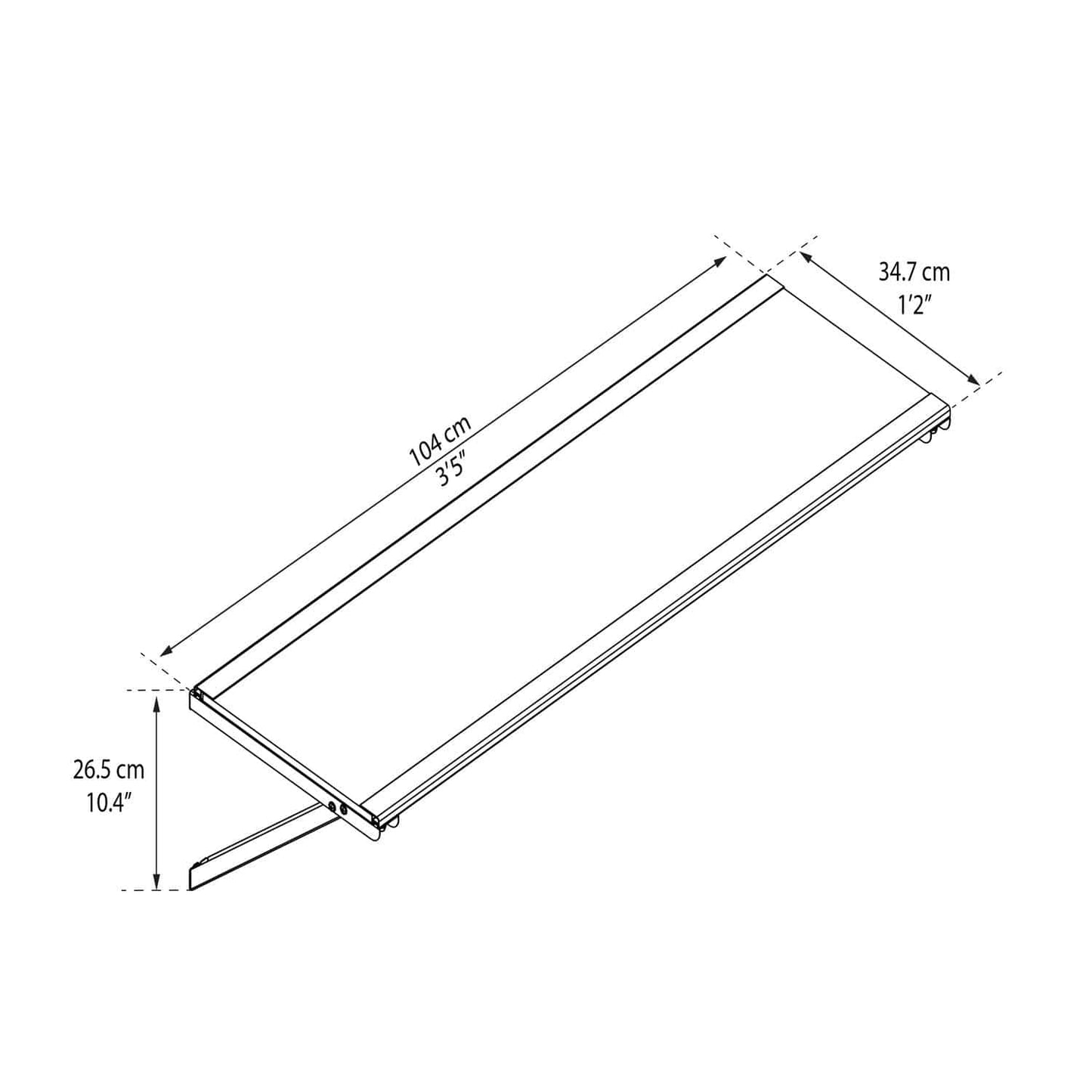 Palram - Canopia Shed Accessories Palram - Canopia | Utility Shed Shelf Kit HG1085