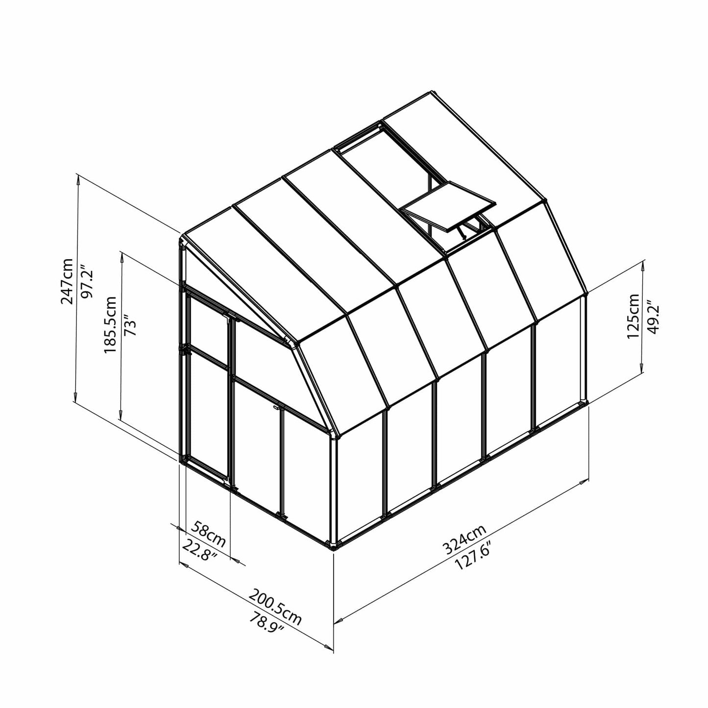 Palram - Canopia Sun Room Six - mygreenhousestore.com