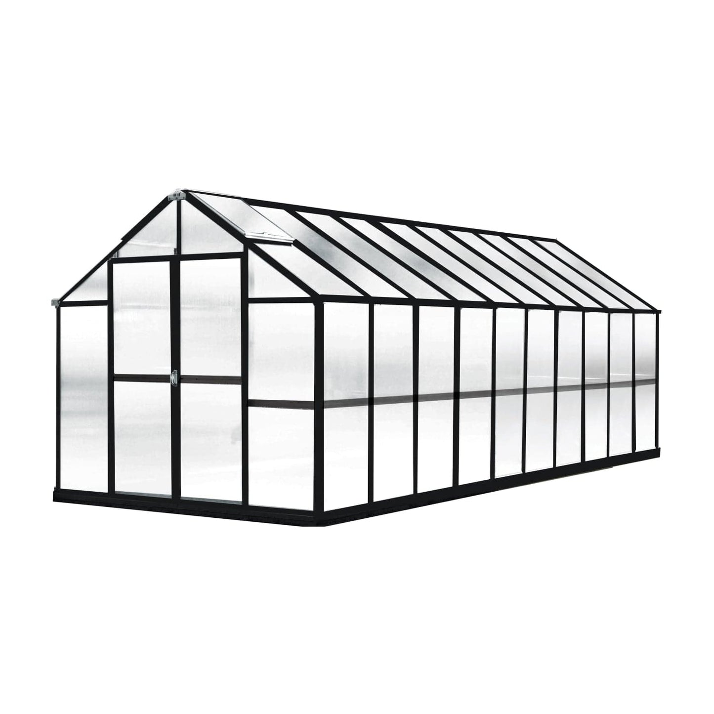 Riverstone Industries Deluxe Greenhouse Kit 20' x 8' x 7'6" Riverstone | MONT Growers Edition Greenhouse - Black Finish MONT-20-BK-GROWERS