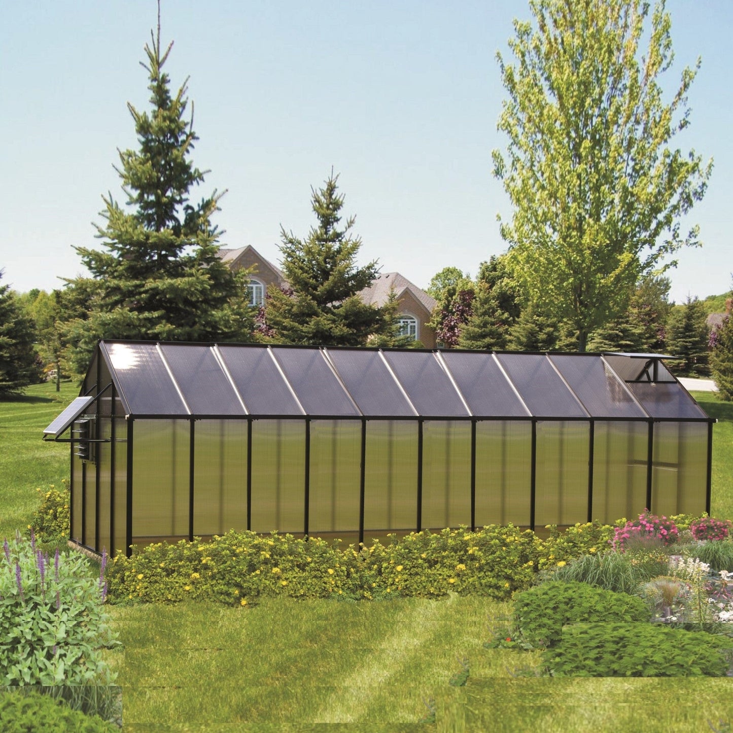 Riverstone Industries Monticello Mojave Solar Greenhouse - mygreenhousestore.com