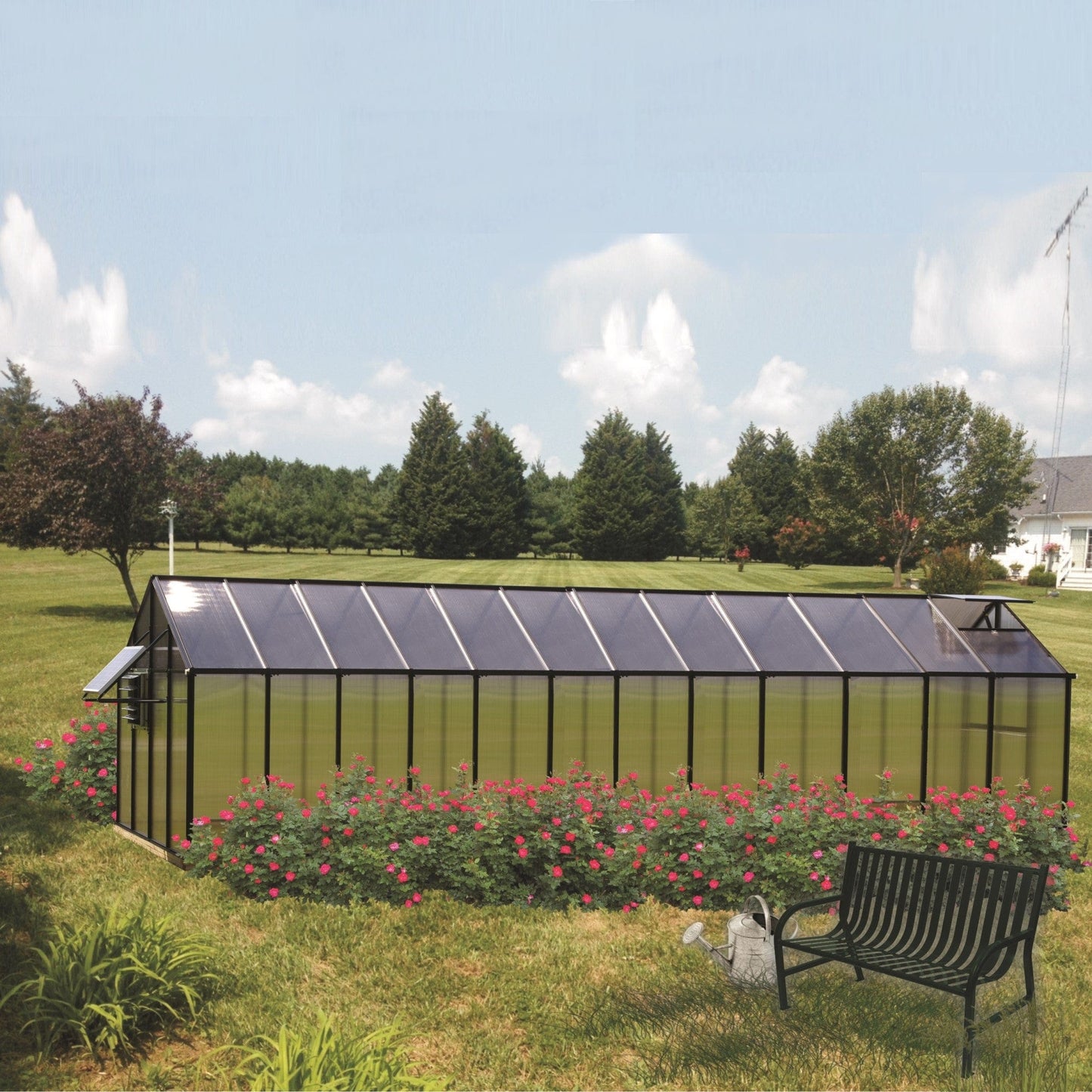 Riverstone Industries Monticello Mojave Solar Greenhouse - mygreenhousestore.com