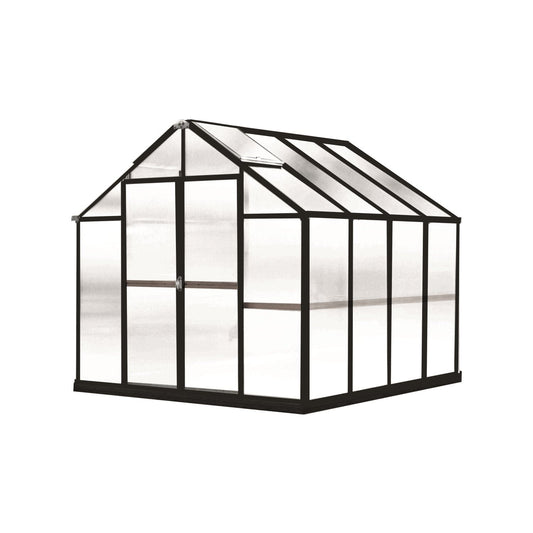 Riverstone Industries Deluxe Greenhouse Kit 8' x 8' x 7'6" Riverstone | MONT Growers Edition Greenhouse - Black Finish MONT-8-BK-GROWERS