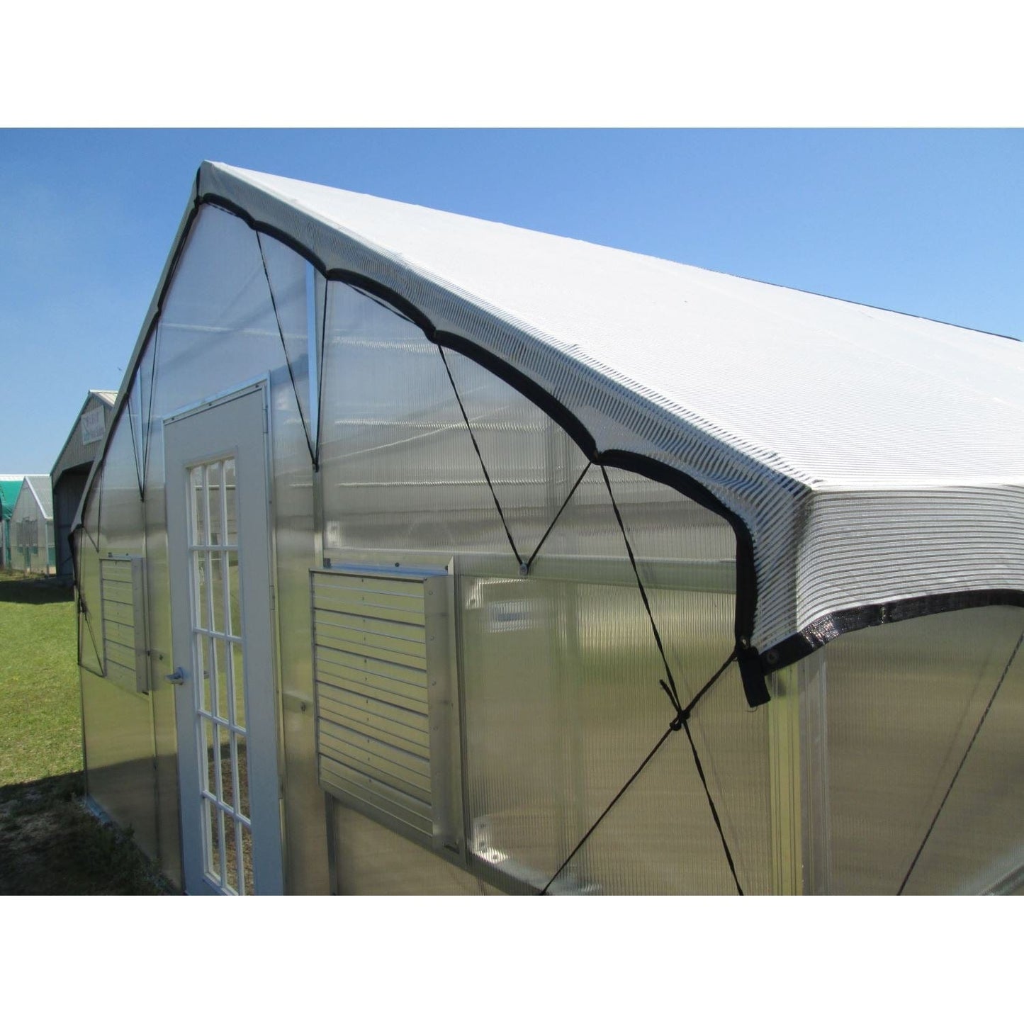 Riverstone Industries Deluxe Greenhouse Kit Riverstone | Jefferson - Premium Grower's Edition - 16FT x 30FT Educational Greenhouse Kit With 6FT High Walls - 9.5 FT Peak R16306-PG