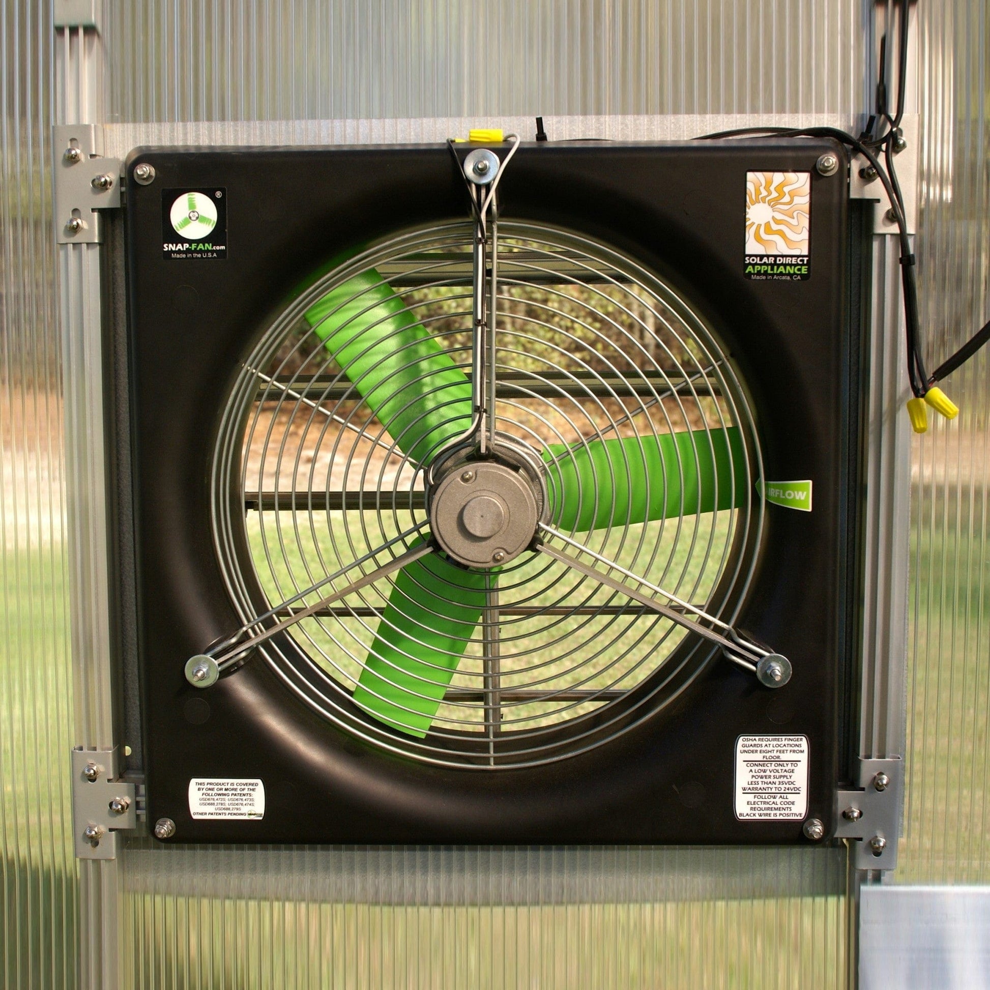 Riverstone Industries Monticello Solar Powered Ventilation System - mygreenhousestore.com