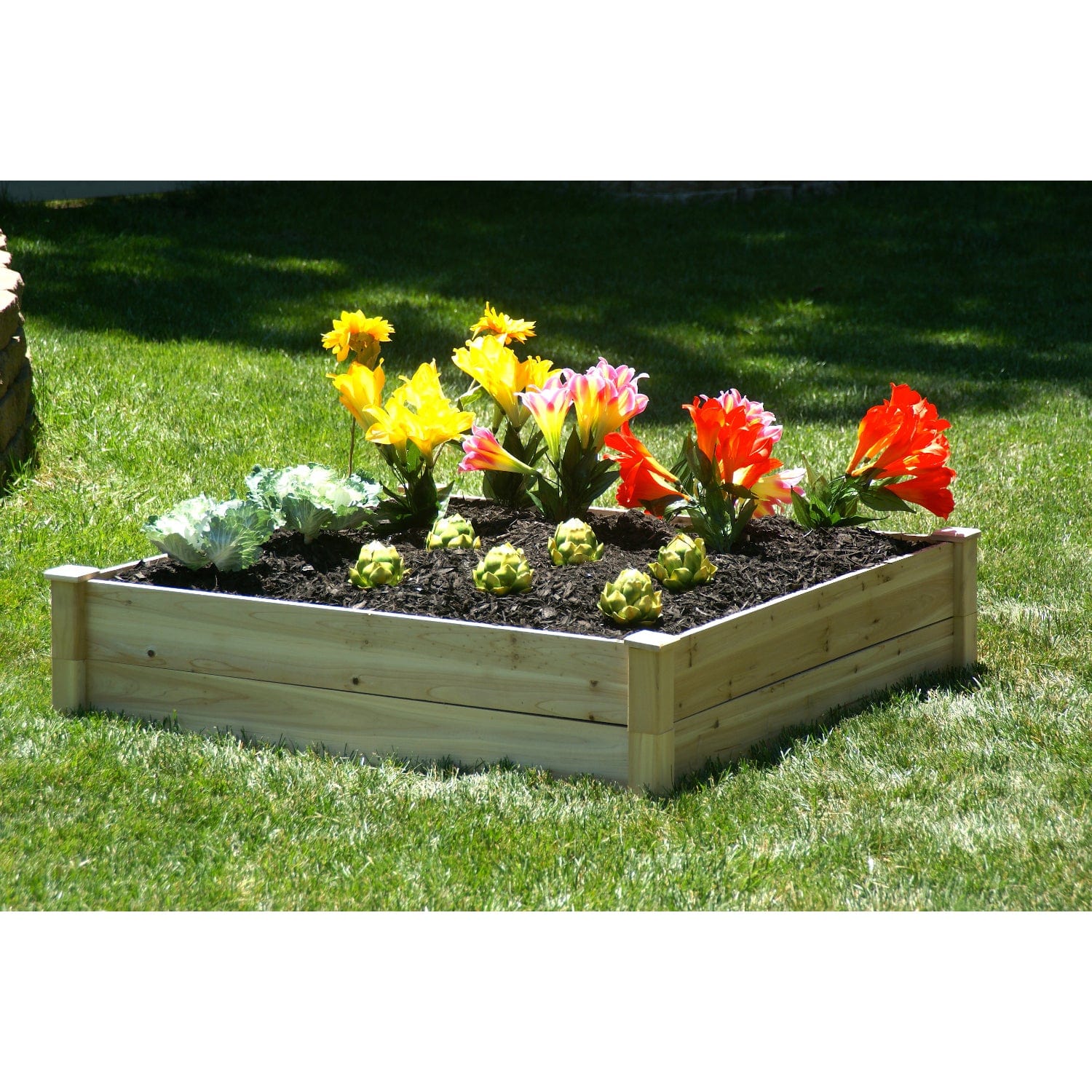 EDEN Quick Assembly Raised Garden Bed - 4' X 4' X 11" - mygreenhousestore.com