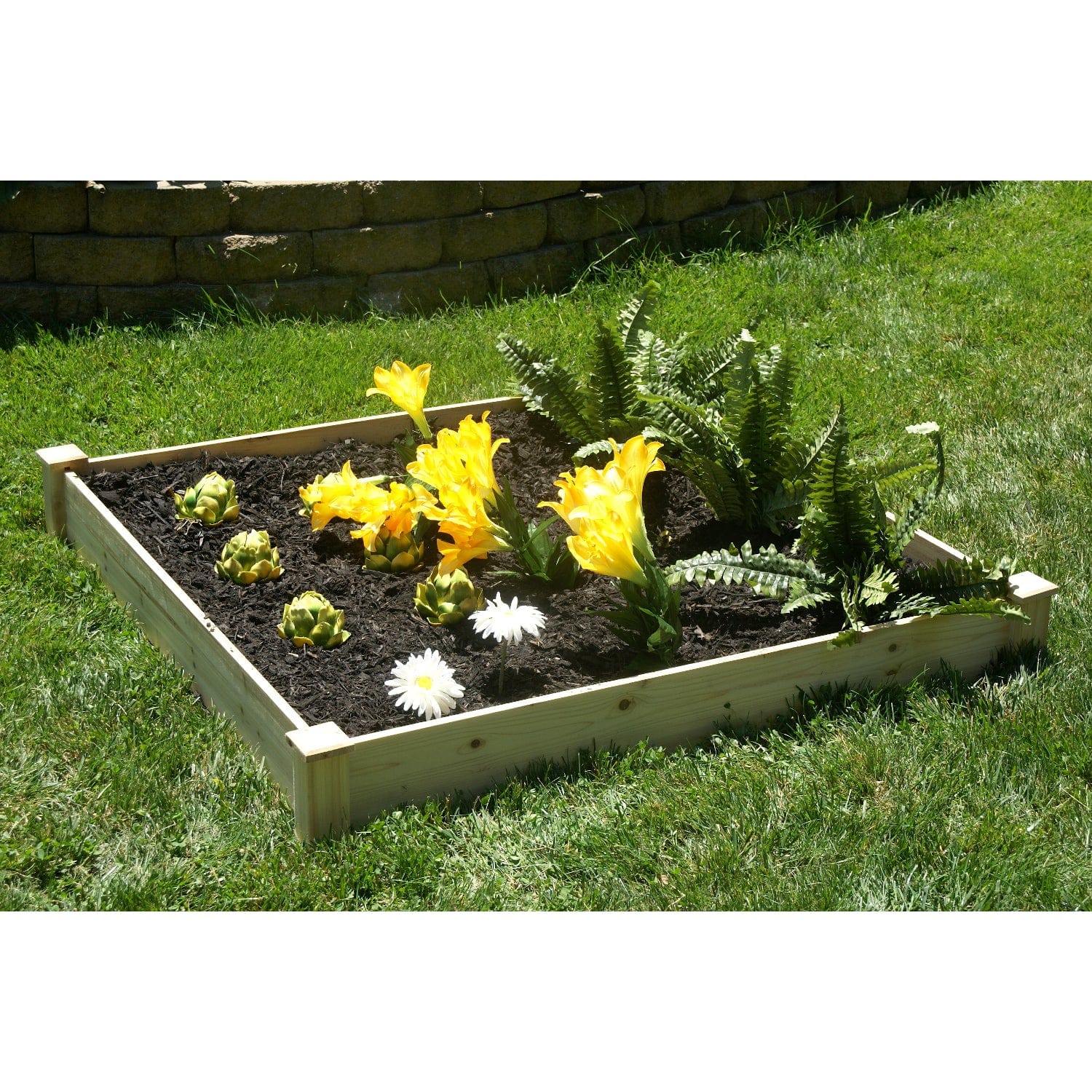 EDEN Quick Assembly Raised Garden Bed - 4' X 4' X 5.5" - mygreenhousestore.com