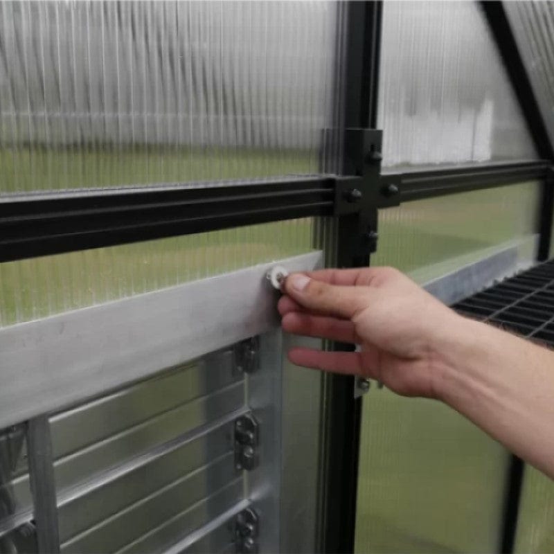 Riverstone Industries 18" Louver Wall Mounted Window With Solar Powered Opener - mygreenhousestore.com