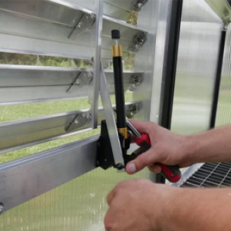 Riverstone Industries 18" Louver Wall Mounted Window With Solar Powered Opener - mygreenhousestore.com