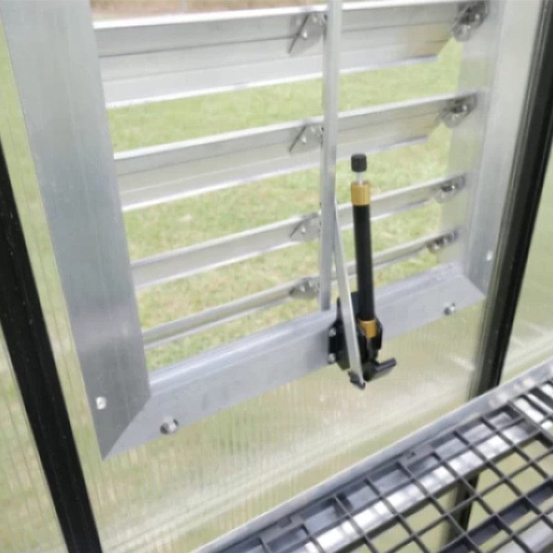 Riverstone Industries 18" Louver Wall Mounted Window With Solar Powered Opener - mygreenhousestore.com