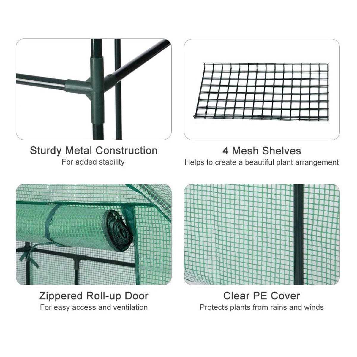 Riverstone Industries Genesis Portable Walk-in Greenhouse with Heavy Duty Opaqua Cover - mygreenhousestore.com