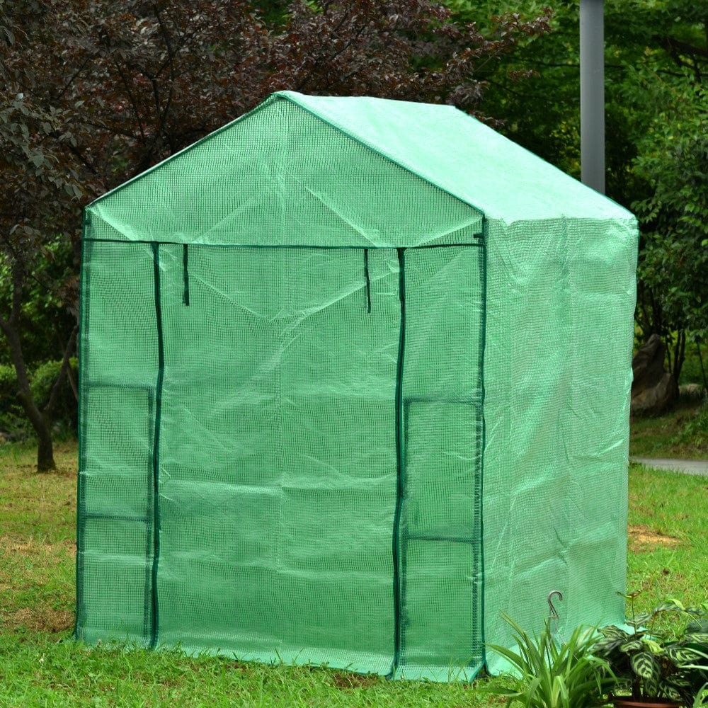 Riverstone Industries Genesis Portable Walk-in Greenhouse with Heavy Duty Opaqua Cover - mygreenhousestore.com