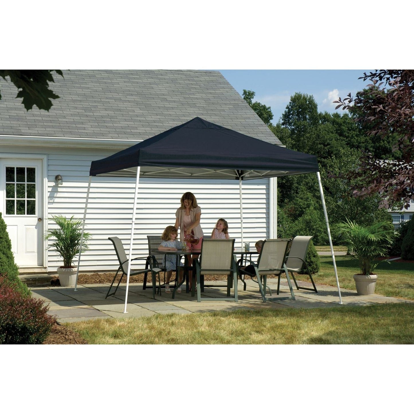 ShelterLogic Pop-Up Canopies ShelterLogic | Pop-Up Canopy HD - Slant Leg 12 x 12 ft. Black 22547