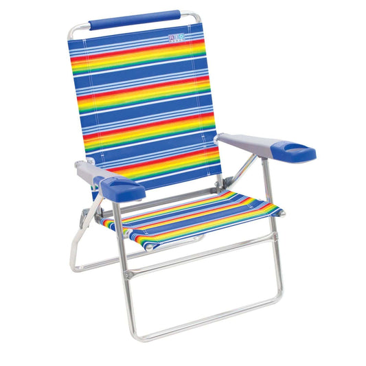 The Fulfiller Beach Chair RIO Beach | 4-Position 15" Tall Beach Chair - Stripe SC615-1909-1