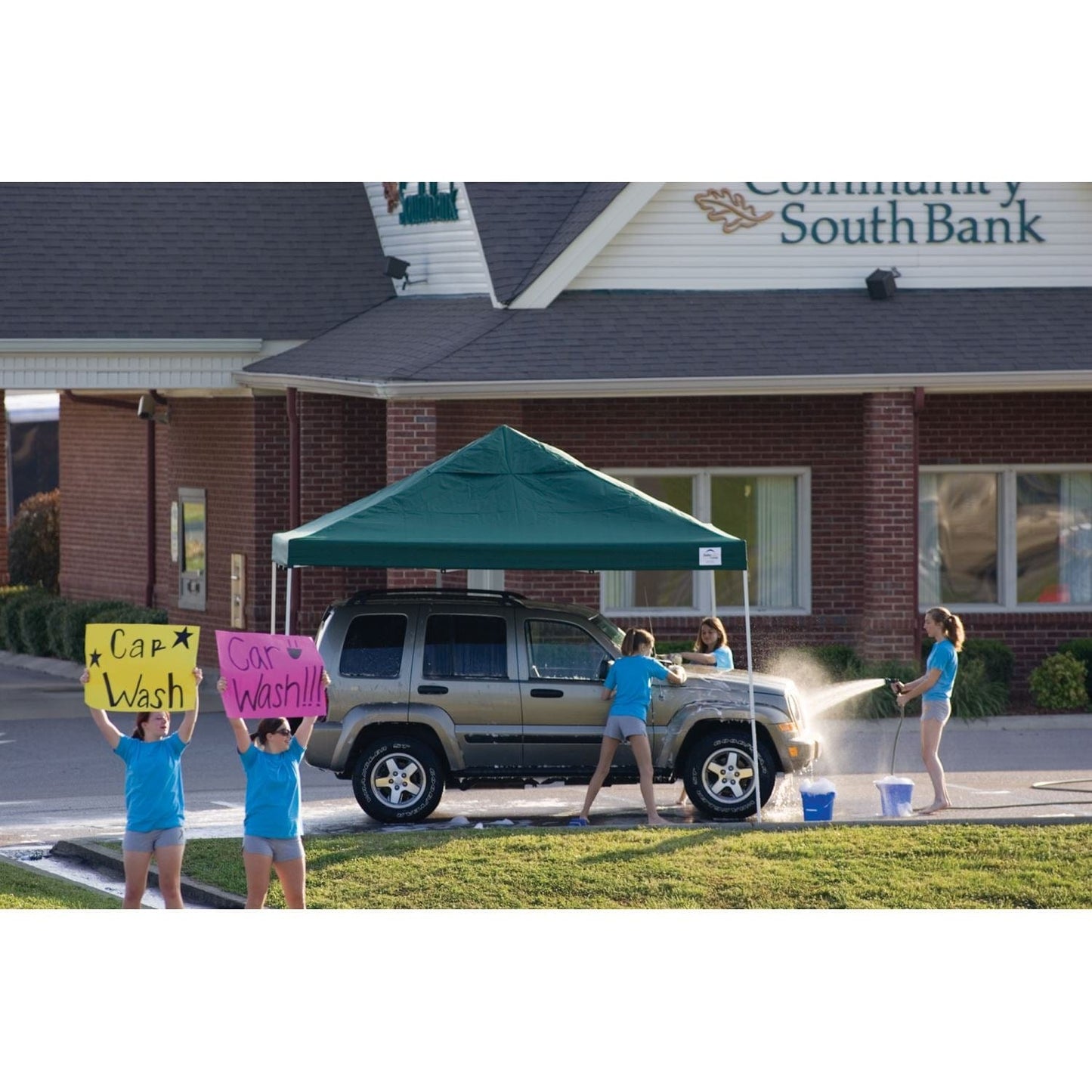 The Fulfiller Pop-Up Canopies ShelterLogic | Pop-Up Canopy HD - Straight Leg 12 x 12 ft. Green 22587