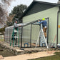 Santa Barbara | Montecito Aluminum Lean-To Greenhouse / Sunroom Kit With 8mm Twin-wall Polycarbonate Glazing