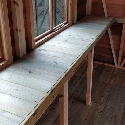 Alton | Workbench 18 Inch Wide for the Fusion Greenhouse Shed Combo