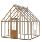 Alton | Lancing Victorian Cedar Glass Greenhouse With 3mm Tempered Glass Glazing - 10ft 9in Wide