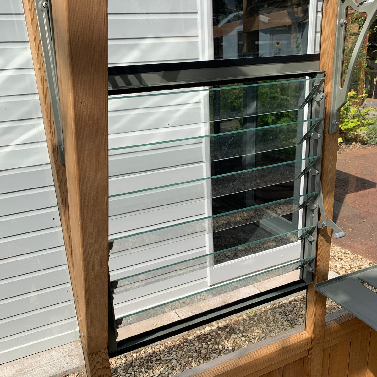 Alton | Cheltenham Victorian Half Board Cedar Greenhouse With 3mm Tempered Glass Glazing - 8 ft. 8 in. Wide