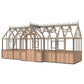 Alton | Durham Victorian Half Board Cedar Orangery With 3mm Tempered Glass Glazing - 7 ft. 4 in. Wide