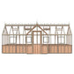 Alton | Durham Victorian Half Board Cedar Orangery With 3mm Tempered Glass Glazing - 7 ft. 4 in. Wide