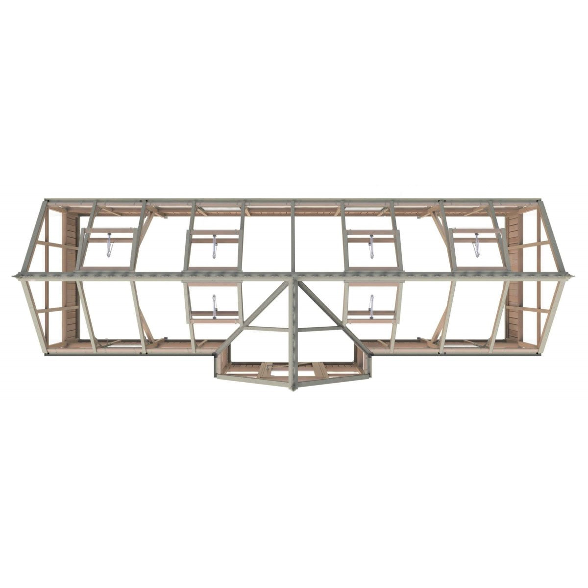 Alton | Durham Victorian Half Board Cedar Orangery With 3mm Tempered Glass Glazing - 7 ft. 4 in. Wide