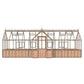 Alton | Durham Victorian Half Board Cedar Orangery With 3mm Tempered Glass Glazing - 7 ft. 4 in. Wide