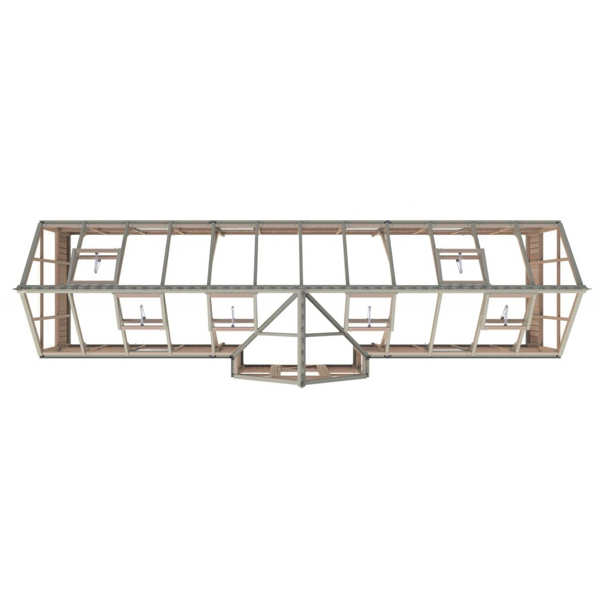 Alton | Durham Victorian Half Board Cedar Orangery With 3mm Tempered Glass Glazing - 7 ft. 4 in. Wide