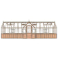 Alton | Durham Victorian Half Board Cedar Orangery With 3mm Tempered Glass Glazing - 7 ft. 4 in. Wide