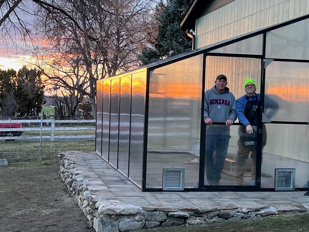 Santa Barbara | Montecito Aluminum Lean-To Greenhouse / Sunroom Kit With 8mm Twin-wall Polycarbonate Glazing