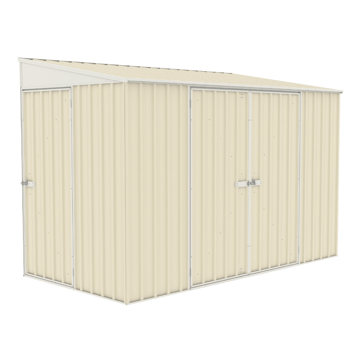 Absco | 10x5 ft Lean To Metal Bike Shed