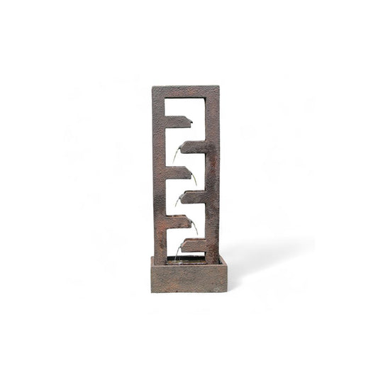 Exaco | Cascade Fountain – Modern Outdoor Water Feature for Gardens, Patios, and Courtyards - MyGreenhouseStore.com