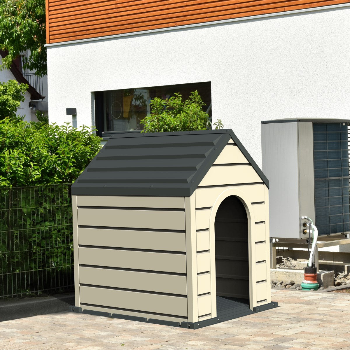 Duramax | Outdoor Resin Plastic Pet Kennel 3x3.6x4 ft - MyGreenhouseStore.com