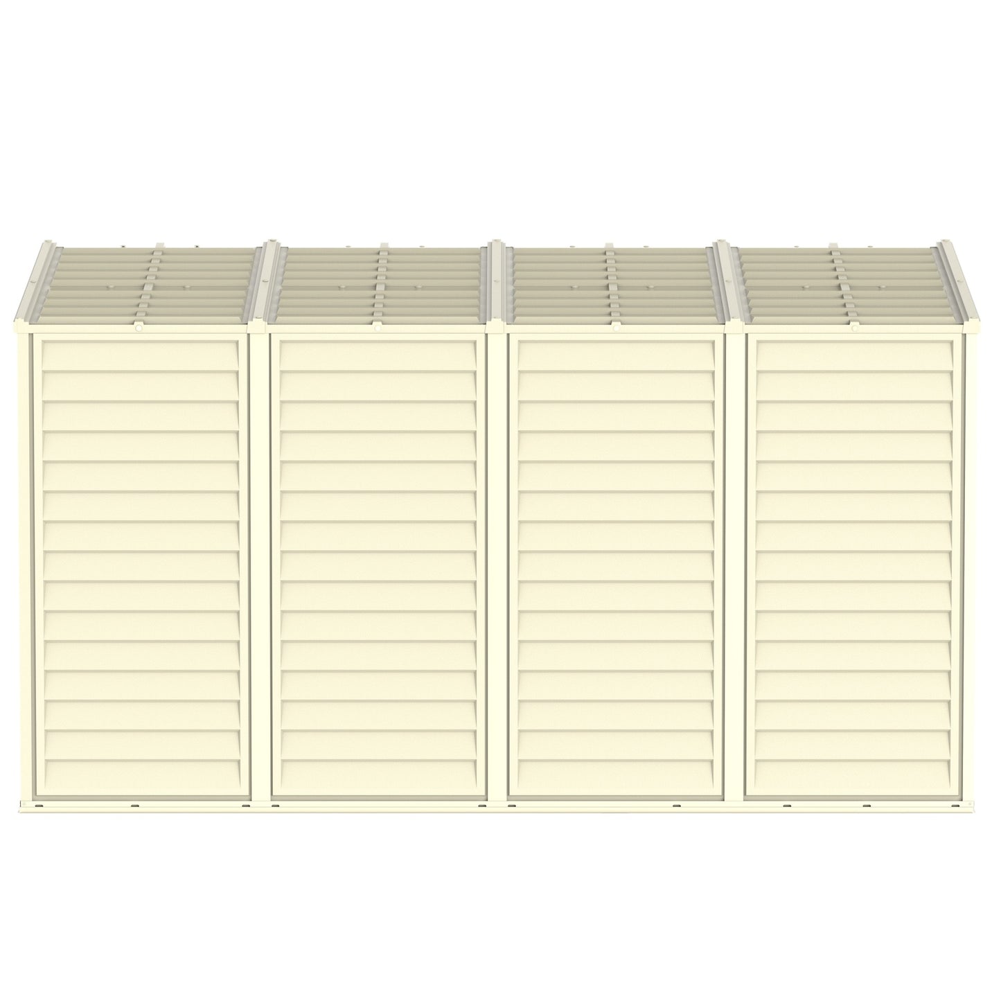DuraMax | 4 ft Wide SideMate Vinyl Plastic Storage Shed with Foundation