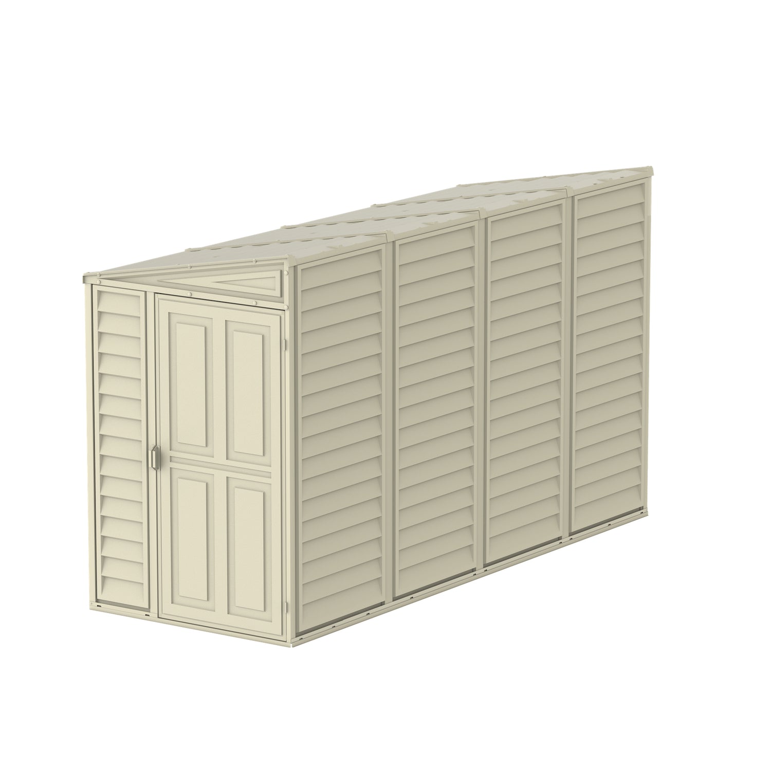 DuraMax | 4 ft Wide SideMate Vinyl Plastic Storage Shed with Foundatio