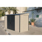 DuraMax | 10x4 ft SideMate Plus Pro Vinyl Plastic Storage Shed with Double Doors and Foundation