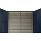 DuraMax | 10x4 ft SideMate Plus Pro Vinyl Plastic Storage Shed with Double Doors and Foundation