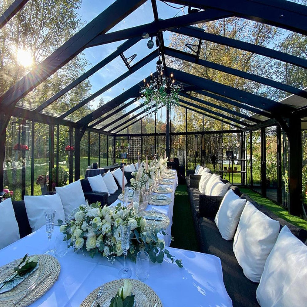 Janssens | Gigant Large Luxury Greenhouse with 4mm Tempered Glass Glazing