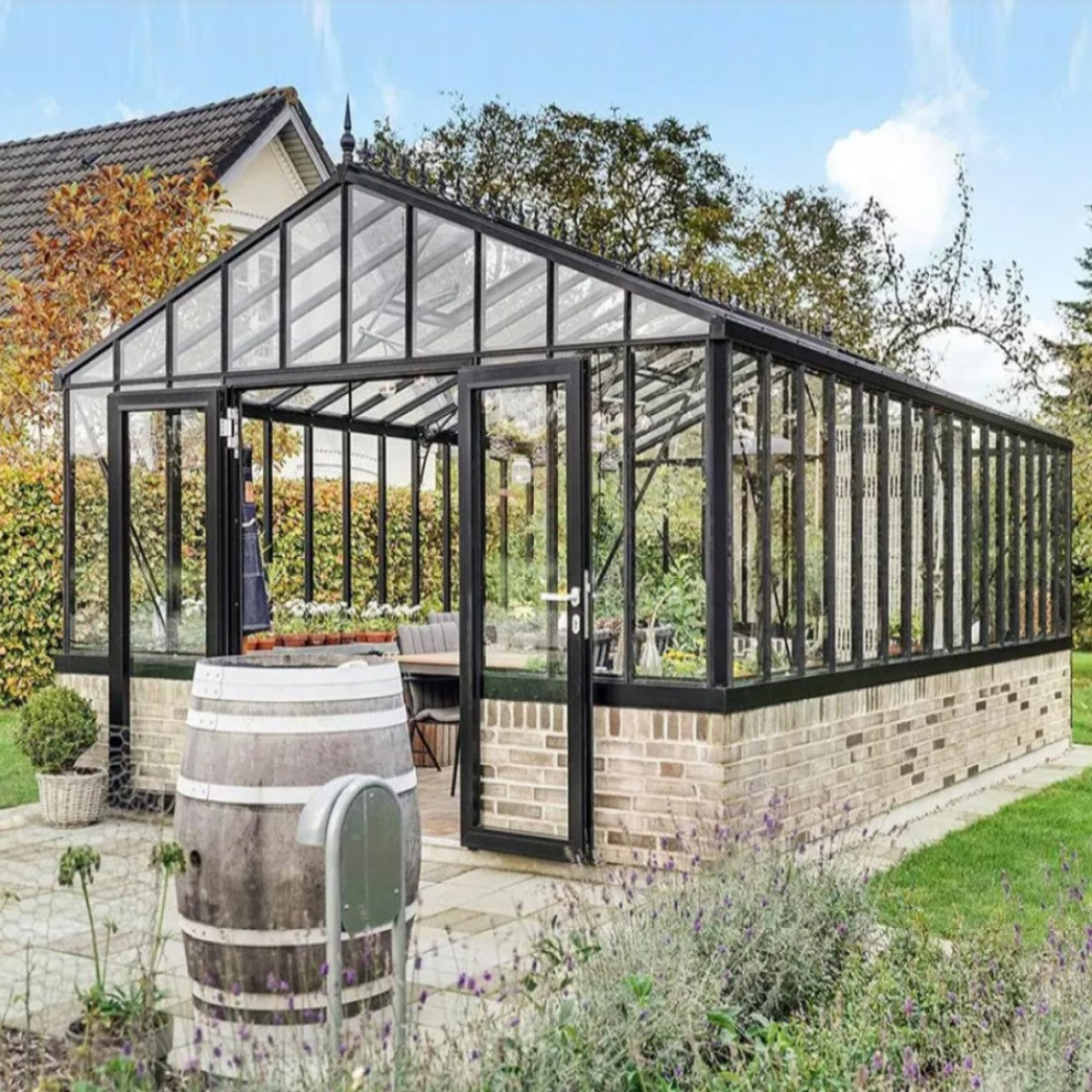 Janssens | Gigant Large Luxury Greenhouse with 4mm Tempered Glass Glazing